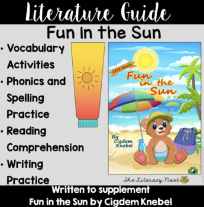 Fun in the Sun Decodable Text Literature Guide | Virtual Learning