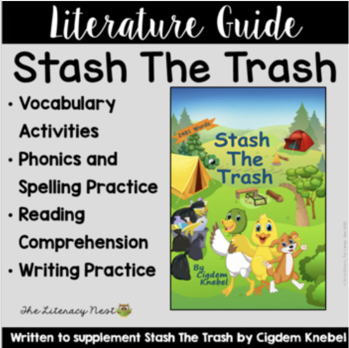 Stash The Trash Decodable Text Literature Guide | Virtual Learning