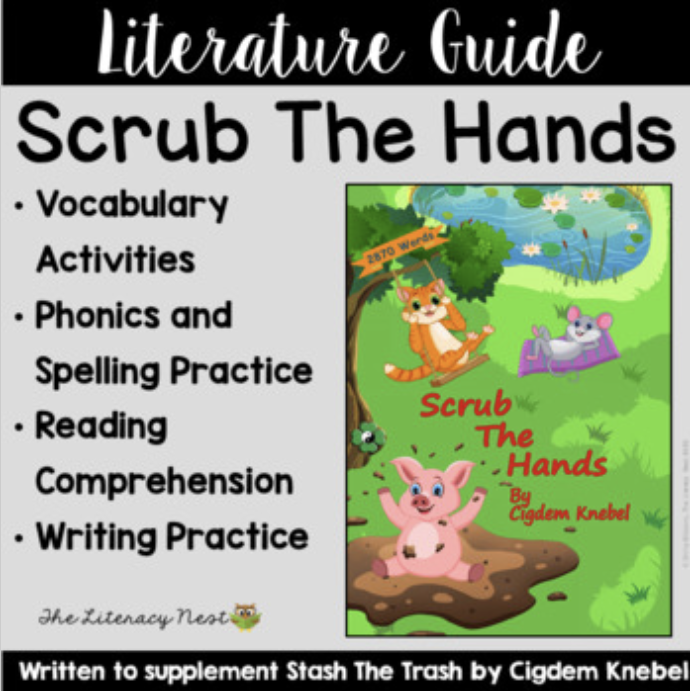 Scrub The Hands Decodable Text Literature Guide | Virtual Learning
