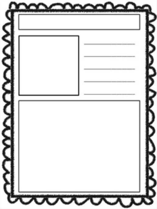 This is a sample page of the Writing Activities: Holiday Project product.