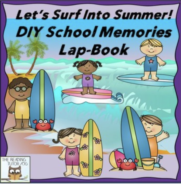 This is the featured image for the Lap Book: School Memories product.