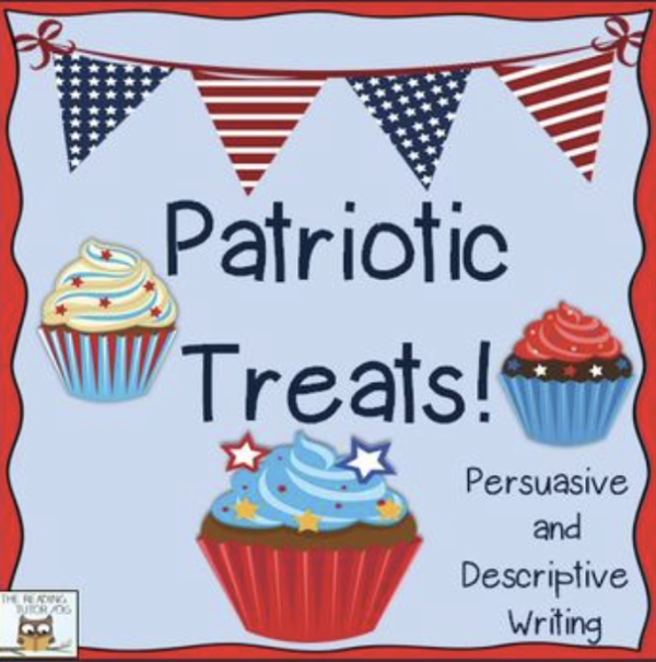 Patriotic Treats is a patriotic writing project that focuses on developing persuasive and descriptive writing strategies.