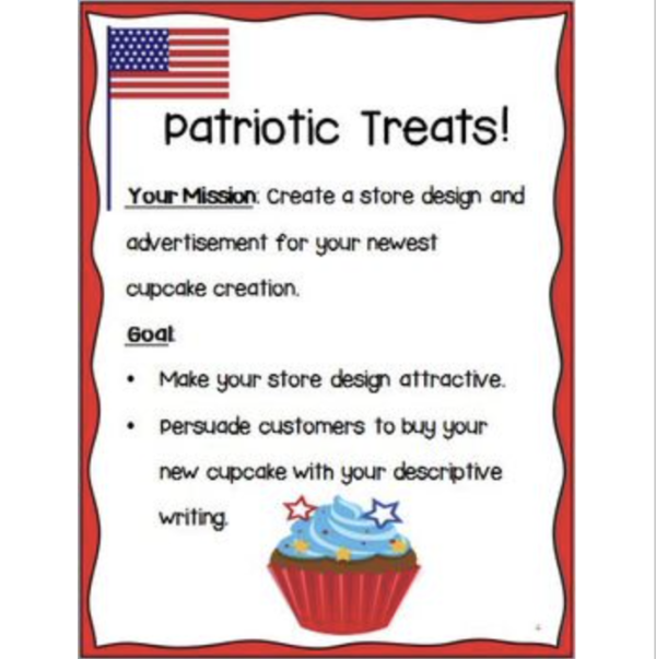 This is a sample page from the Literacy Centers: May product.
