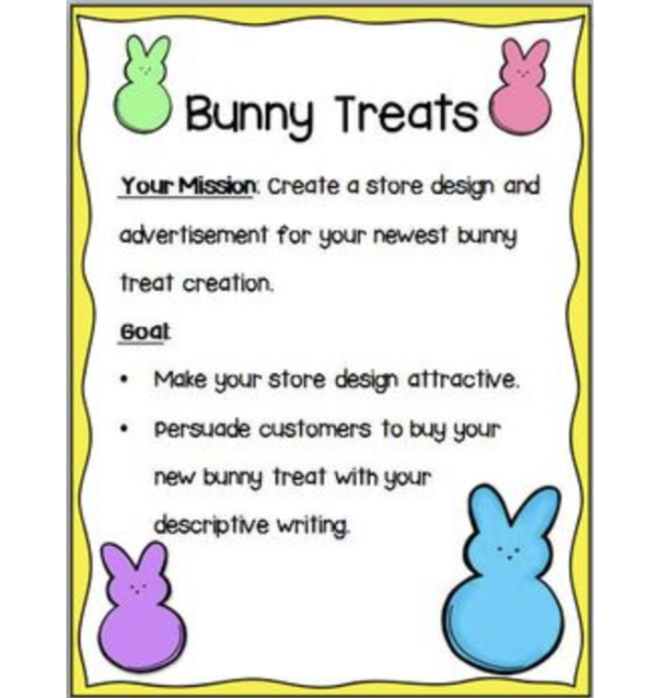 This is a sample page from the Spring Persuasive and Descriptive Writing Activities product.