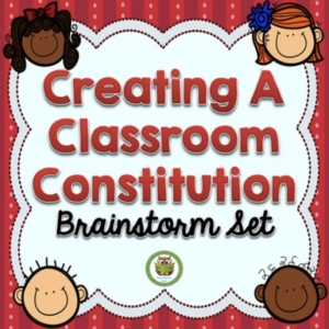 This is a cover image for the Classroom Rules: Brainstorm Set product.