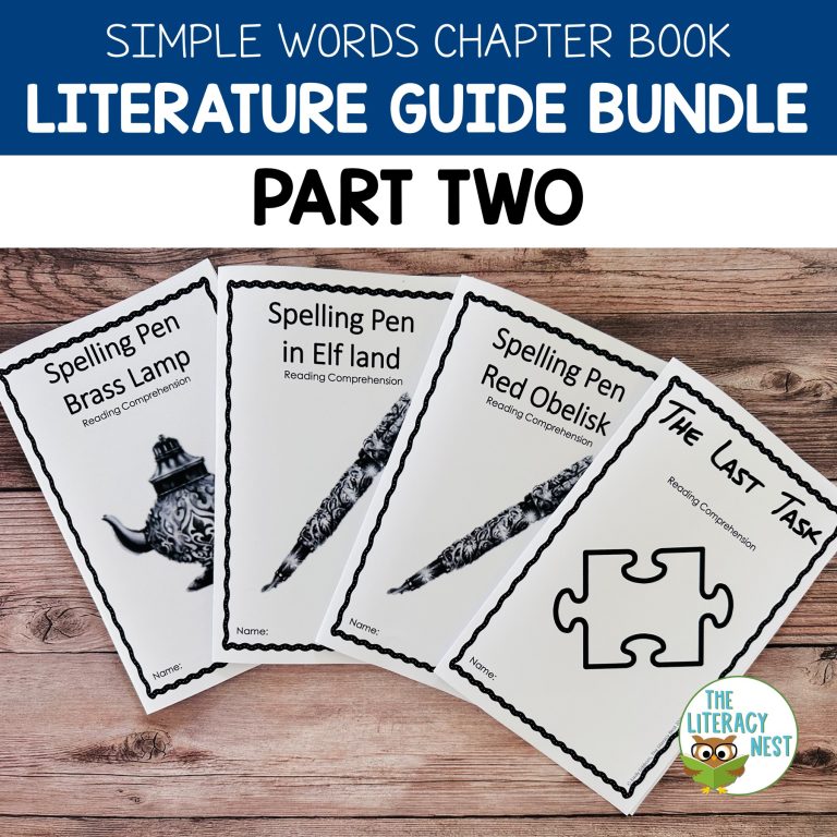 Simple Words Chapter Books Literature Guides Bundle Part 2 | Virtual Learning