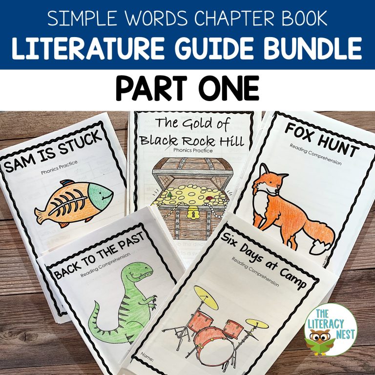 Simple Words Chapter Books Literature Guides Bundle Part 1 | Virtual Learning