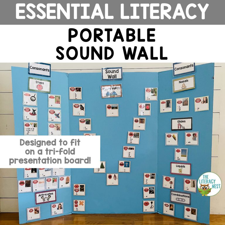 Orton Gillingham Sound Wall Portable supports Science of Reading