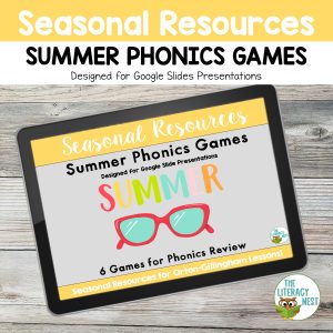 This is the featured image for summer Phonics Review Games