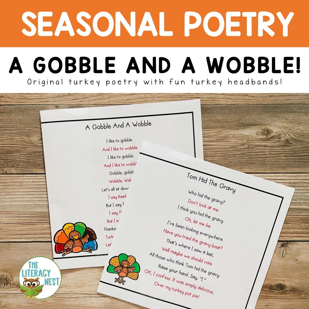 november poems for reading fluency practice