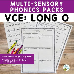 This is a featured image for the VCE Long O product.