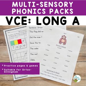 This is the featured image for the VCE Long A product.