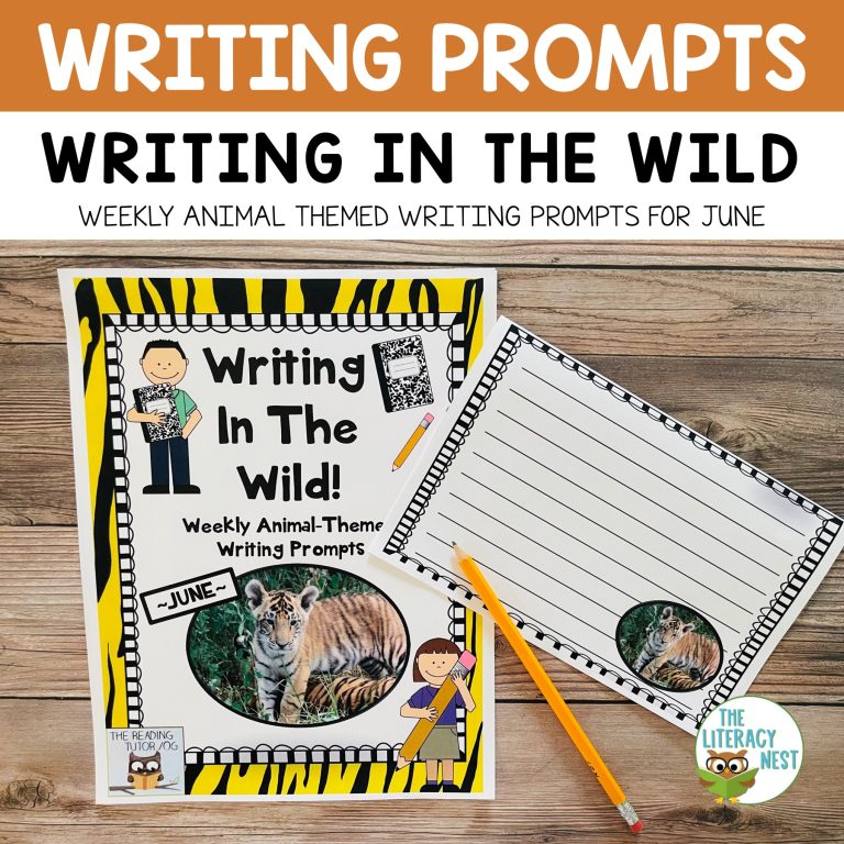 Writing Prompts for June | Weekly Animal Themed Summer Activities Literacy