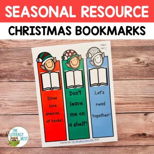 This is the featured image for the Free Christmas Bookmarks.