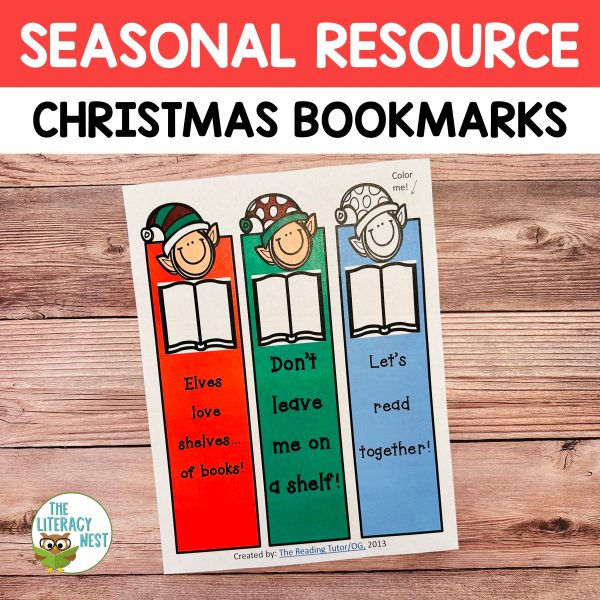This is the featured image for the Free Christmas Bookmarks.
