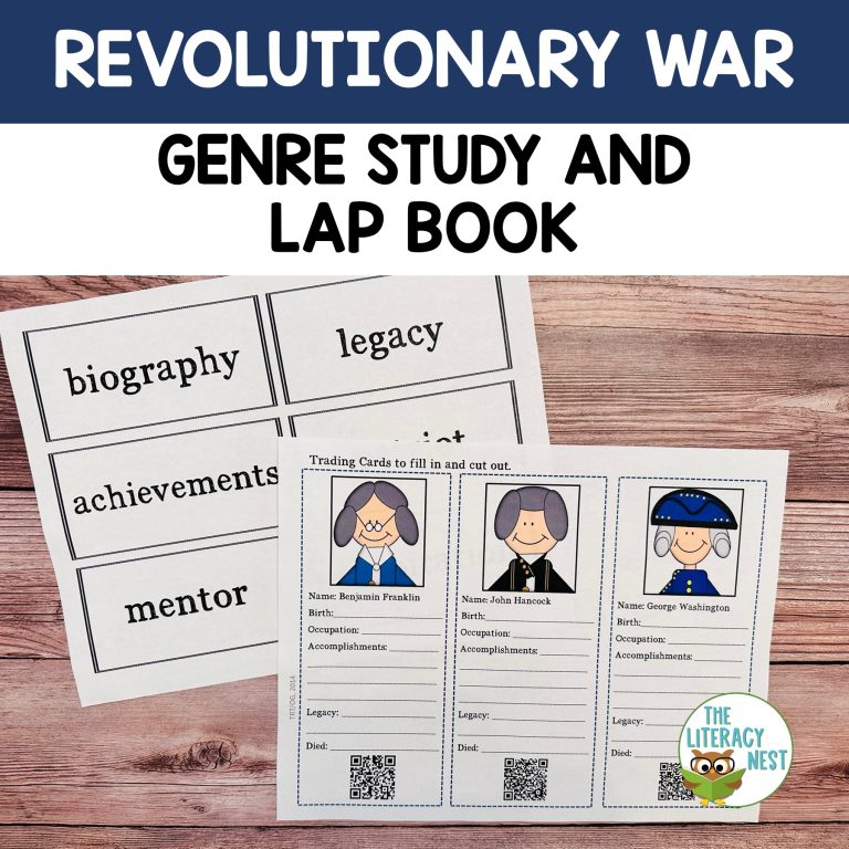 Revolutionary War Research Project and Lapbook