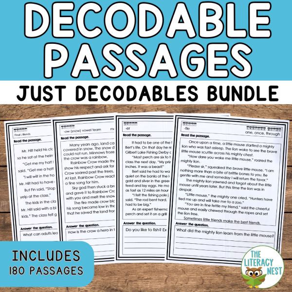 Decodable Phonics Reading Passages Bundle for Orton-Gillingham Lessons