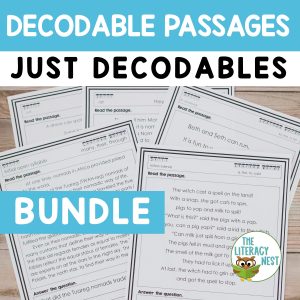 This bundle of Orton-Gillingham Decodable Phonics Reading Passages will help your beginning readers decode with confidence.