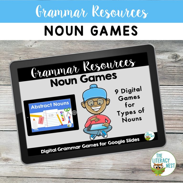 Parts of Speech Games for Nouns
