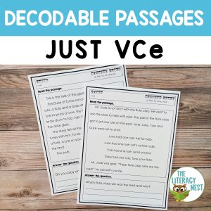 This is the featured image for the VCe Decodable Reading Passages.