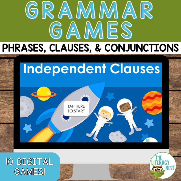 Phrases Clauses and Conjunctions Grammar Games