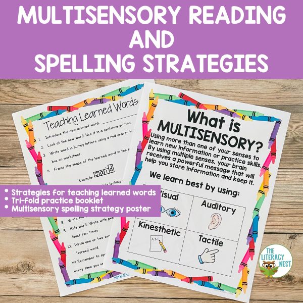 This highly engaging pack uses multisensory reading and spelling strategies that will get your students to remember how words are spelled.