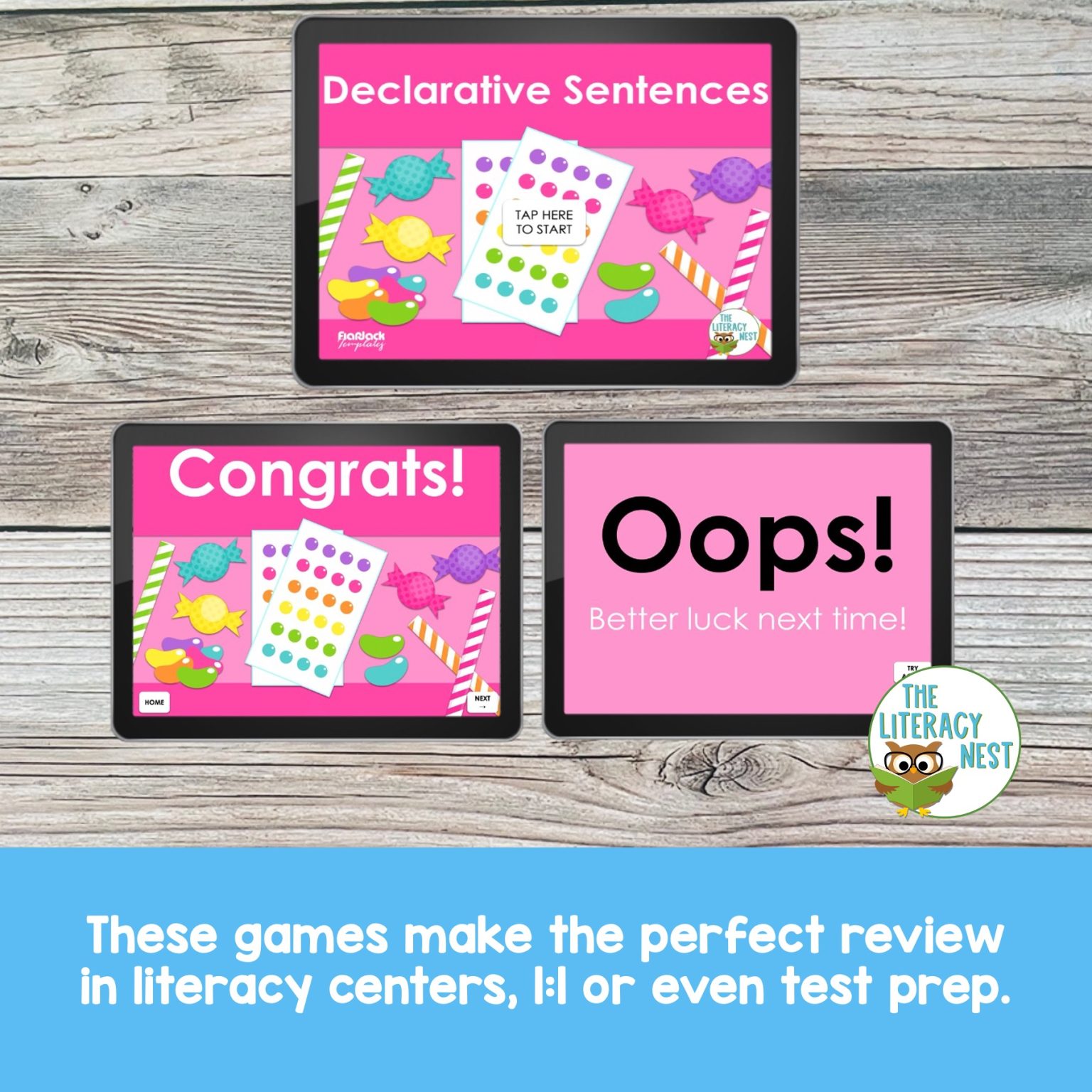 Grammar Games Bundle The Literacy Nest