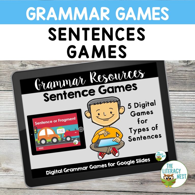 Types of Sentences Games