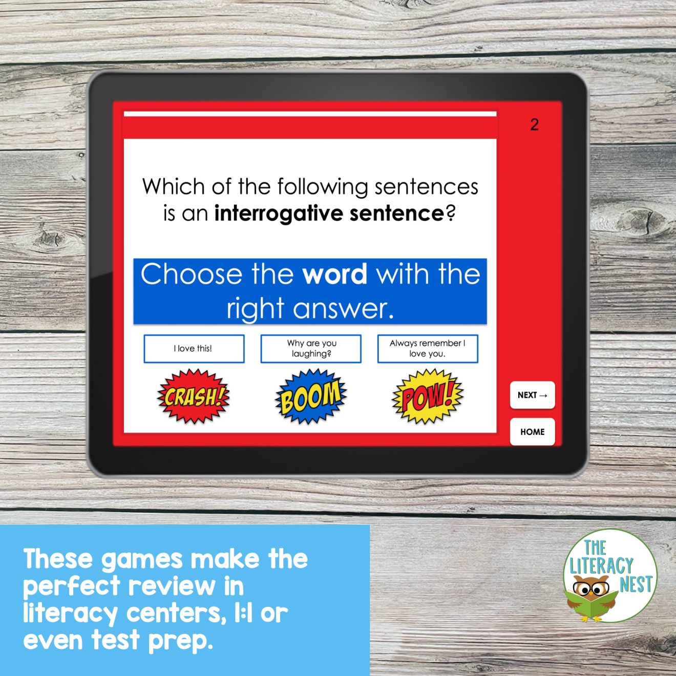 Types of Sentences Games The Literacy Nest
