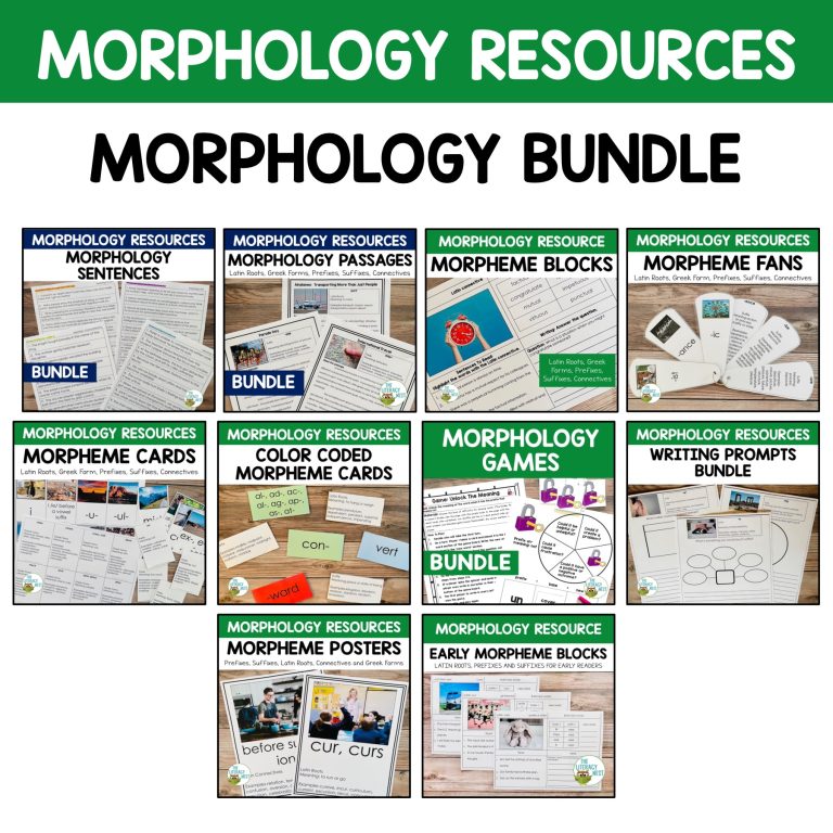 Morphology Activities Bundle
