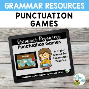 This image features a sample from our Punctuation Games!