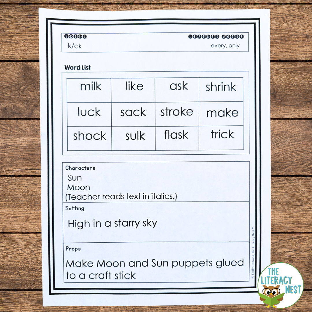 Phonics Based Reader’s Theater for Reading and Spelling Generalizations - Image 3