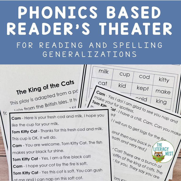 Phonics Based Reader’s Theater for Reading and Spelling Generalizations