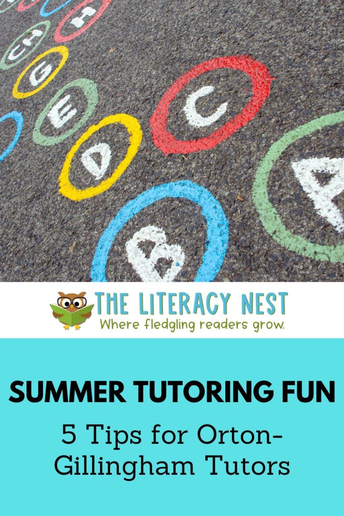This is a pinnable image for a blog post about summer tutoring fun.