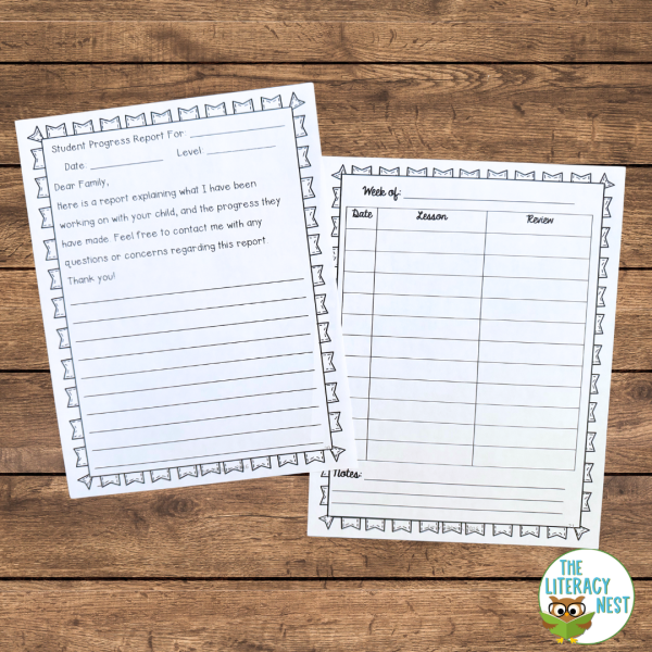 Orton-Gillingham Forms and Materials For Lesson Planning and Organization - Image 2