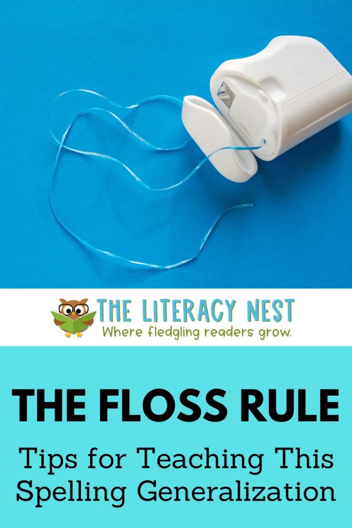 This is a pinnable image for a blog post about the Floss Rule. 
