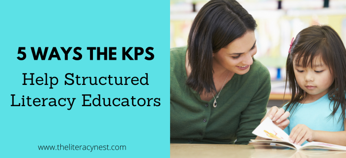 This is the featured image for a blog post about how the KPS help structured literacy educators.