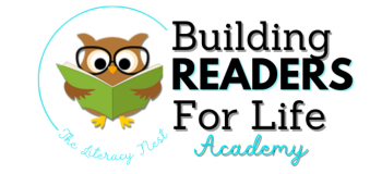 Logo for Building Readers for Life Academy.