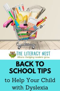 a pinnable image for a blog post about back to school