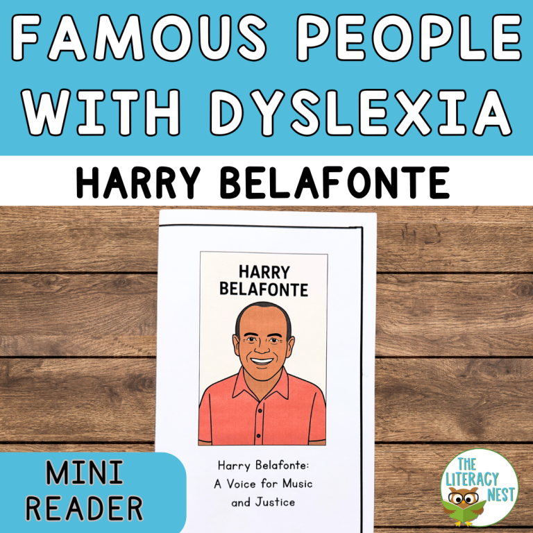 Famous People with Dyslexia Harry Belafonte Mini Reader