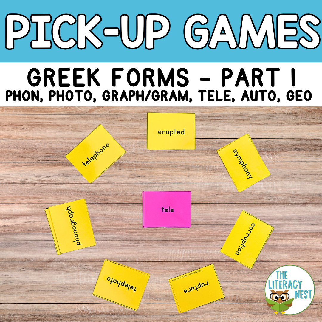 Morphology Games for Greek Forms Pick Up Game Part 1