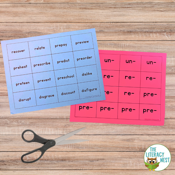 Morphology Games for Prefixes Pick Up Card Game Part 1 - Image 4