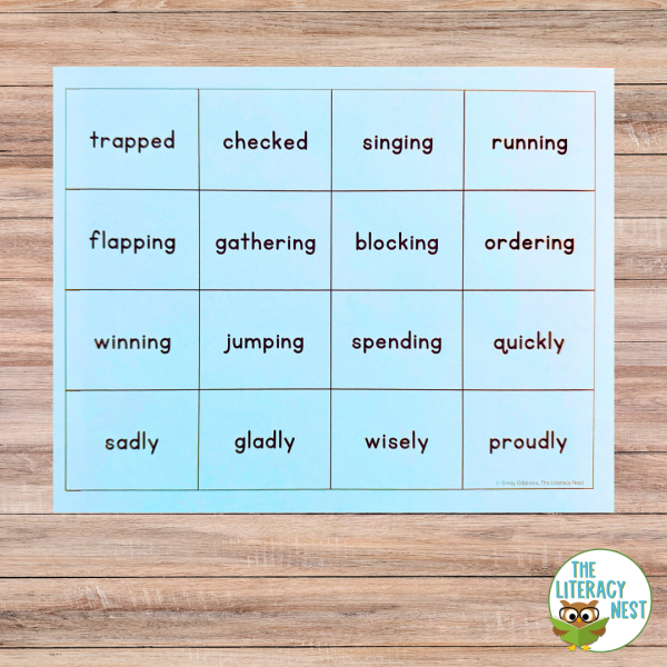 Suffix Pick-Up A Morphology Card Game Part 2 - Image 4