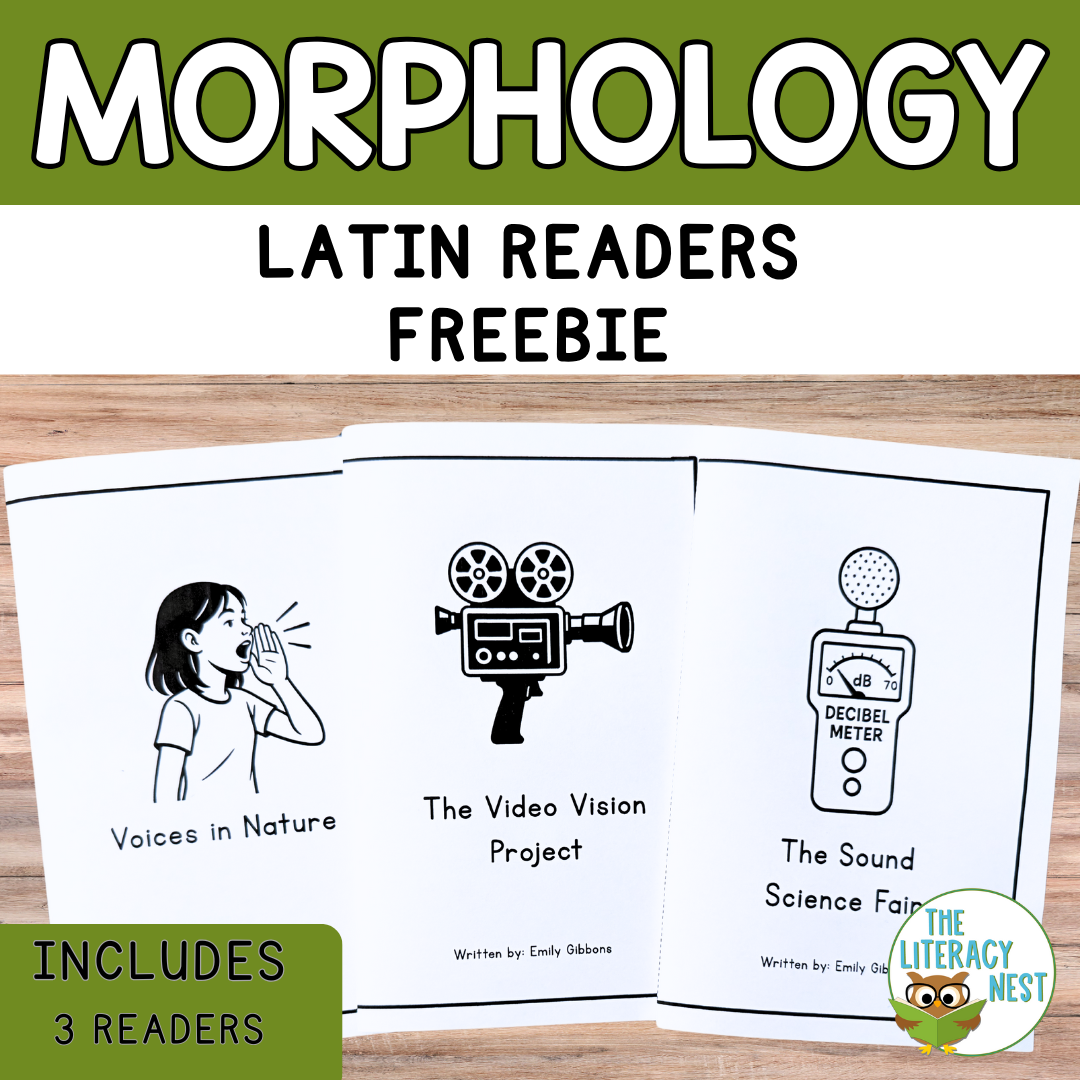 Morphology Reading Comprehension for Latin Roots & Vocabulary Practice FREEBIE