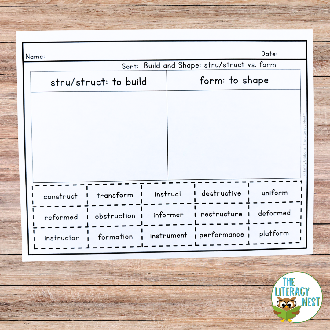 Morphology Activities Latin Roots & Bases Word Sorts for Vocabulary Building - Image 3
