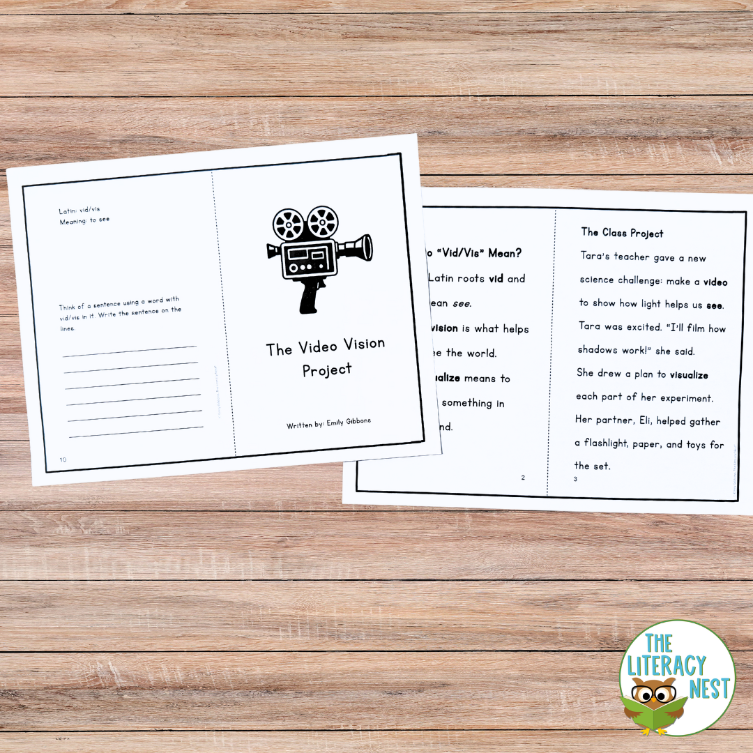 Morphology Reading Comprehension for Latin Roots & Vocabulary Practice FREEBIE - Image 3