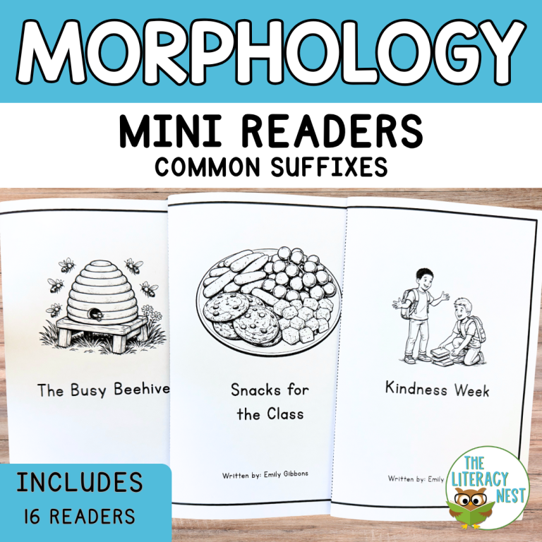Morphology Reading Comprehension for Suffixes and Vocabulary Practice