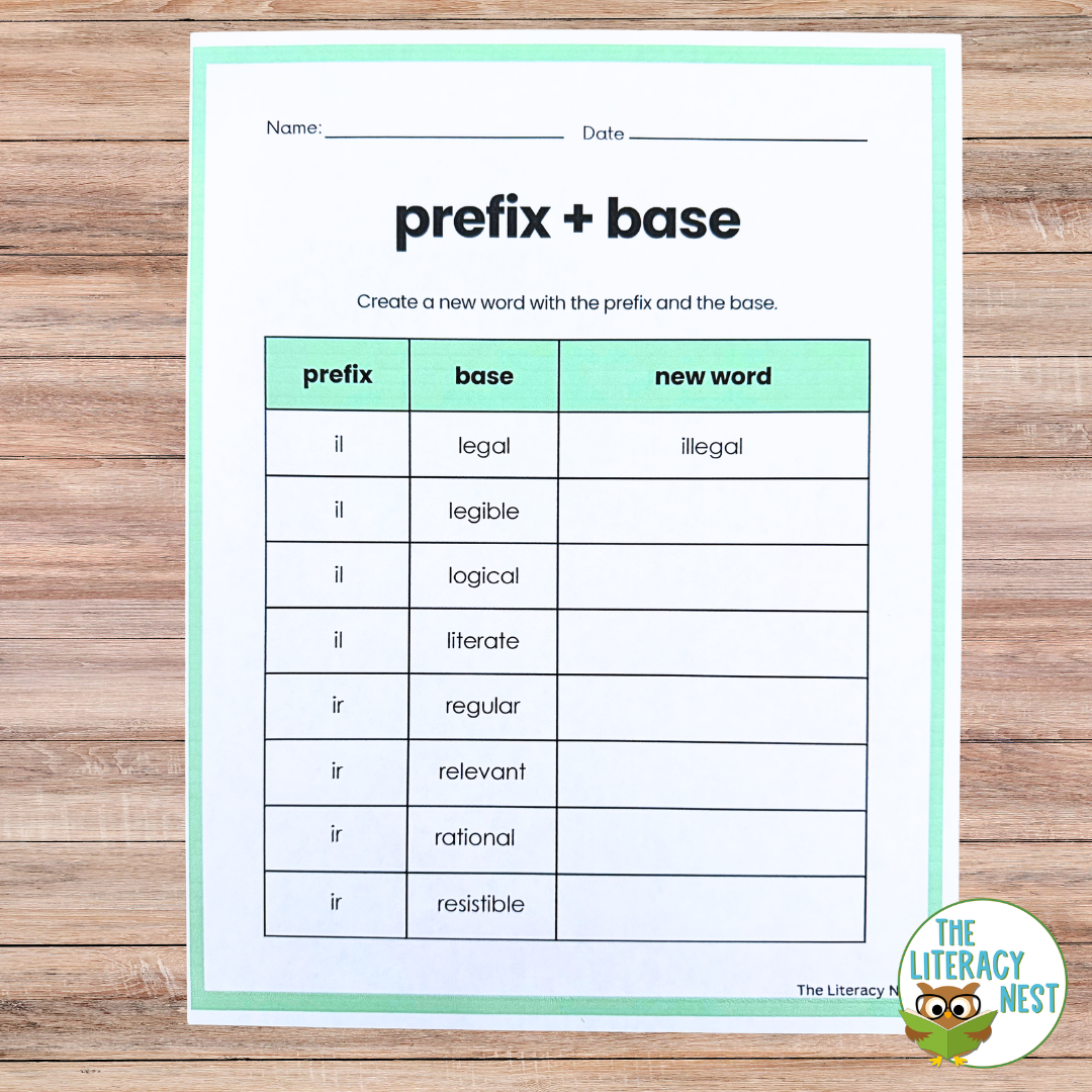 Chameleon Prefixes Bundle |Assimilated Prefixes Morphology Activities - Image 4