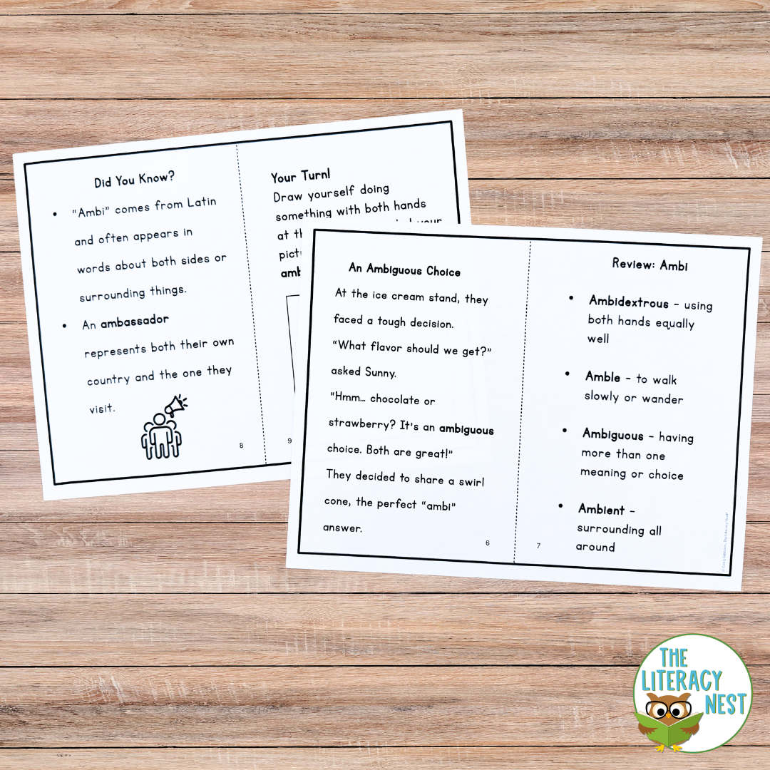 Morphology Readers for Suffixes, Prefixes, Latin Bases and Greek Forms BUNDLE - Image 2