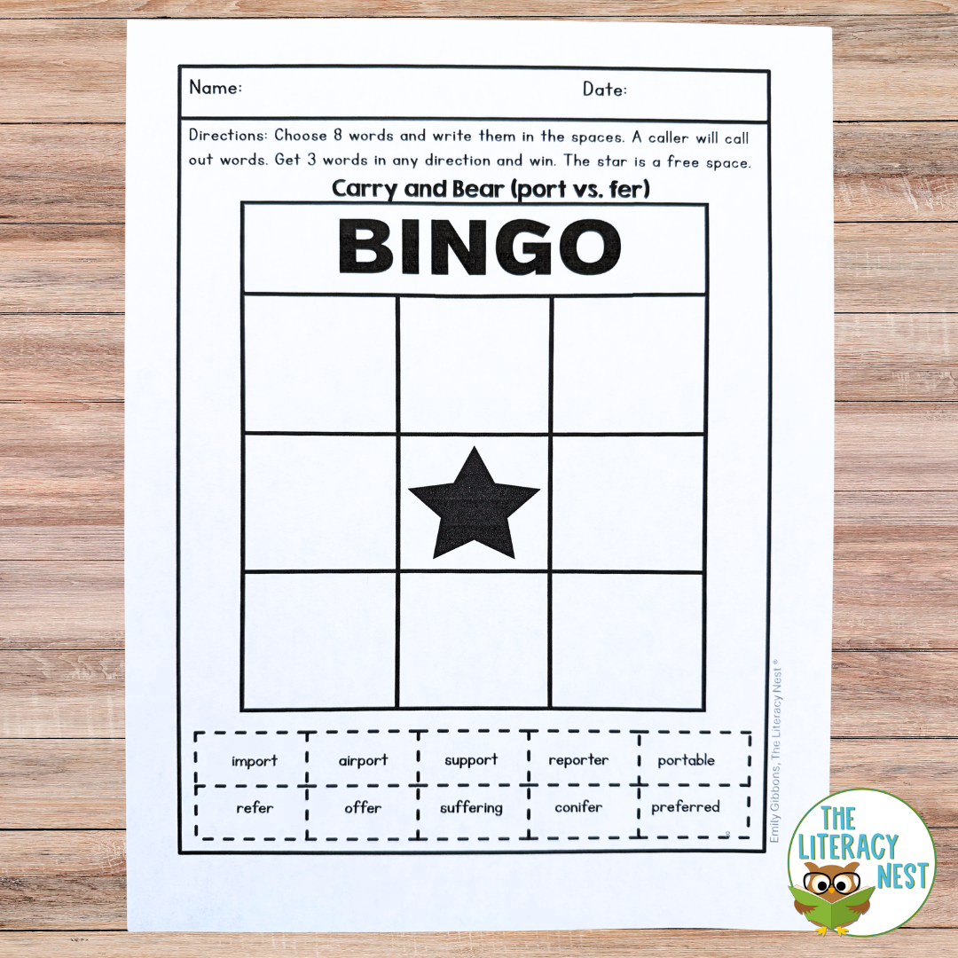 Morphology BINGO Games for Latin Roots and Bases - Image 3